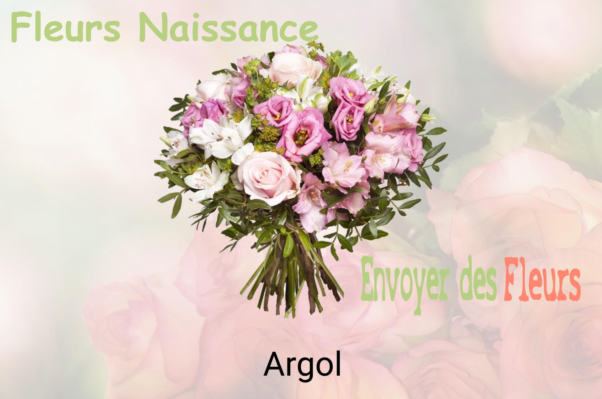 Bouquet de fleurs de naissance livré à Argol